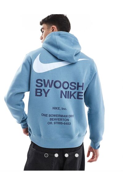 Nike Athletics Pullover Hoodie - Erkek Blue Sweatshirt