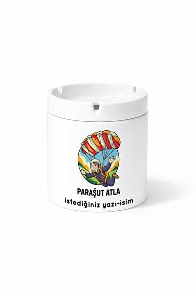 Kirbi Reklam هدية منفضة سجائر مطبوعة على الوجهين من Diger للقفز بالمظلات والق...