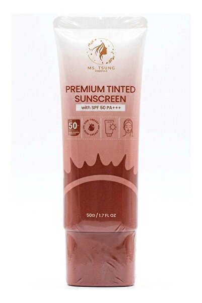 Ms Tsung Essentials PREMIUM TINTED SUNSCREEN, with SPF 50 PA+++, 50G