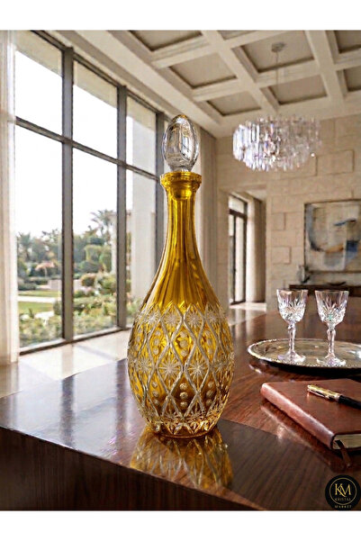 Kristal Market El İşçiliği Eternal Model Zemzem Su Şerbet Şişesi