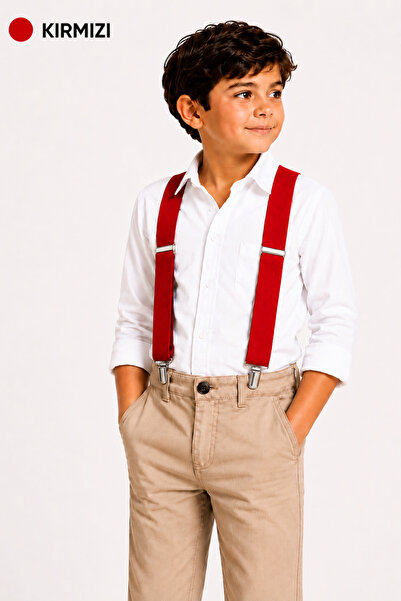ELROZO Boys' Pants with Elastic Adjustable Straps