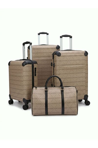 sea gulf Travel Bag Leather Luggage Set 4 Pcs