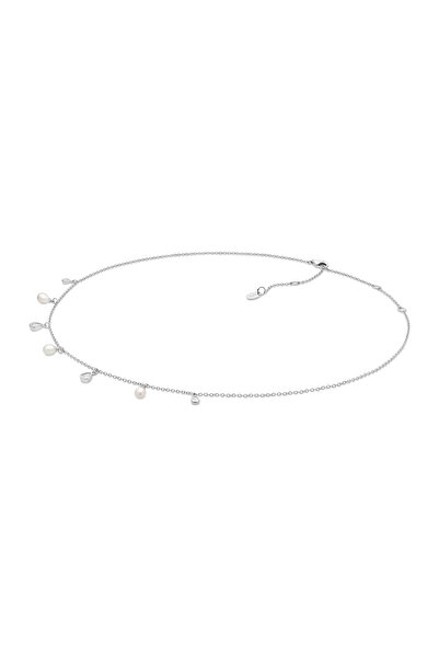 MANAVA Pandant argint cu perle naturale si zirconia - Brume