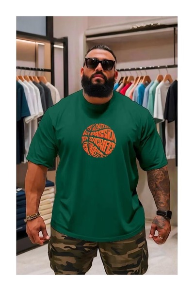 bellanova Unisex Oversize Printed T-Shirt Streetwear Comfortable Fit Daily Pr...