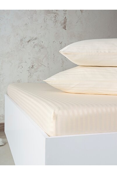 PAMUKCUM Cotton Satin Elastic Sheet Set Single/Double/King Size
