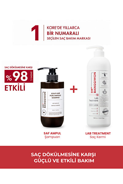 DR BANGGIWON Saf Ampul Şampuanı ve Lab Treatment Saç Kremi 480+1000 Ml
