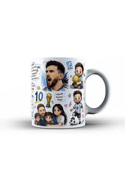 GIFTS4ALL Personalized Mug with Lionel Messi Inspired Design – 330 ml