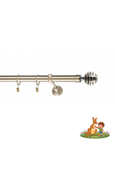 KLEIDECO Galerie simpla perdea Italia, Metal, Diametru 19mm, Capete Catania, ...