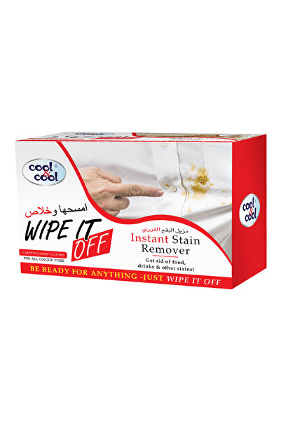 COOL & COOL Instant Stain Remover Wipes -Removes Stains from Food, Drinks, & ...