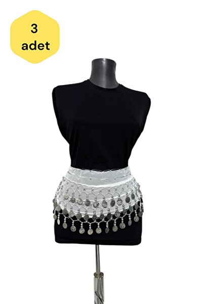 PAPATAY 3809 Women's Şakira Belt – Oriental Belt with Tassels and Ties, Dance...