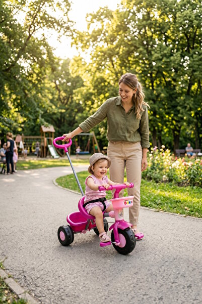 Tıfıl Toys Boni Bike 3 Tekerli Metal Gövdeli Ebeveyn Kontrollü 50kg Taşıma Ka...