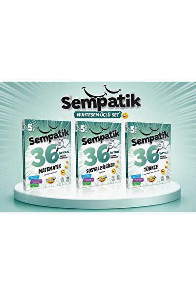 Ünlüler Karması 5. SINIF SEMPATİK 36 HAFTALIK TÜRKÇE-MATEMATİK-FEN BİLİMLERİ ...