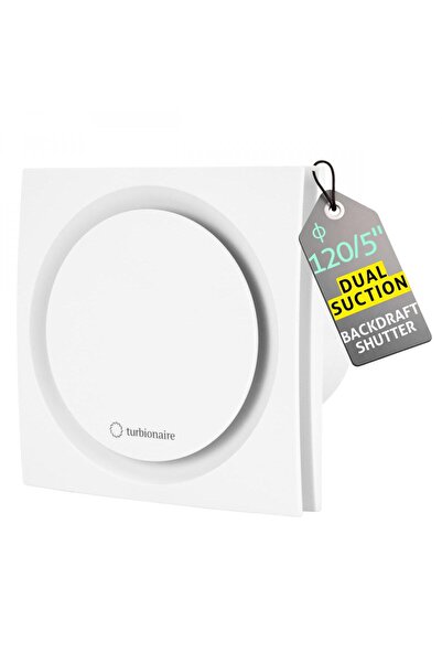 Turbionaire Ventilator de baie RING 120 SW, Alb, Clapeta antiretur, Diametru ...
