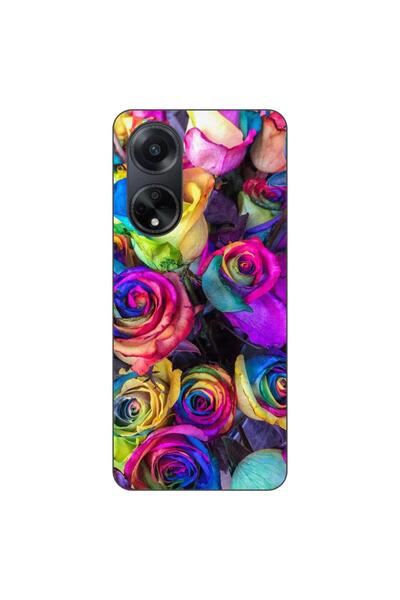 OEM Husa compatibila cu Oppo A98 5G Silicon Gel Tpu Model Trandafiri Colorati
