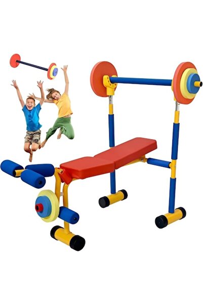 indiggo MiniMotion PowerMax 3in1 Multifunctional Fitness Bench for Kids, Mult...