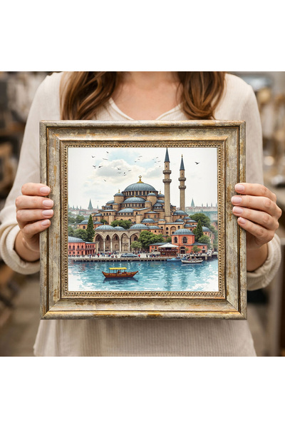 Dekorsiahome لوحة زخرفية بإطار عتيق DK0057