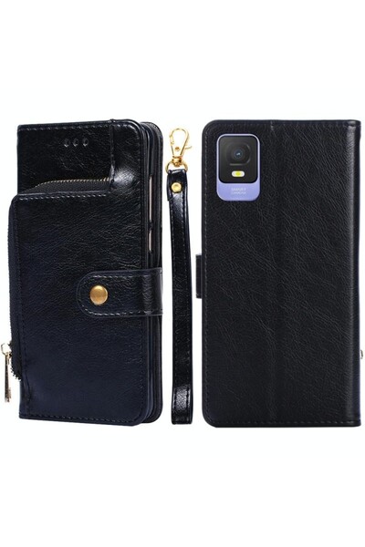 sscase Zipper Bag Θήκη Πορτοφόλι Black (TCL 403)