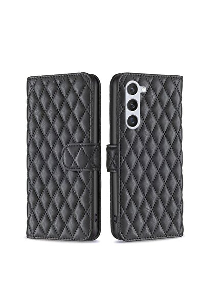 sscase Puff Rhombus Θήκη Πορτοφόλι Black (Samsung Galaxy S24 5G)