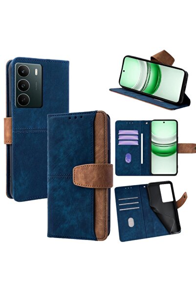 sscase Dual Color Θήκη Πορτοφόλι Blue (Realme C71 4G)