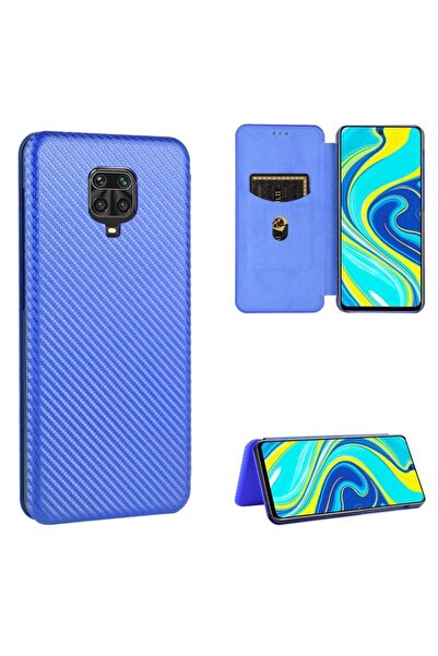 sscase Carbon Fiber Θήκη Βιβλίο Blue (Xiaomi Redmi Note 9S / 9 Pro)
