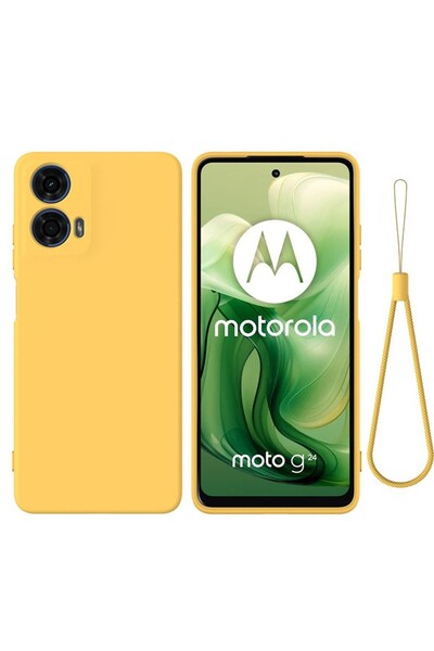 sscase Solid Color Θήκη Σιλικόνης Yellow (Motorola Moto G24 / G04)