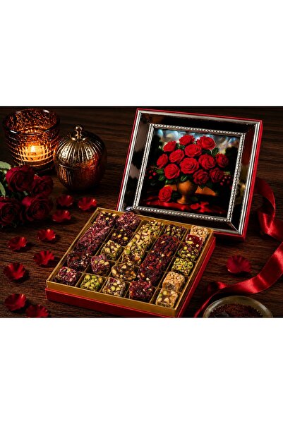Alba Boutique & Art Gül Zarafeti Lokum Kutusu