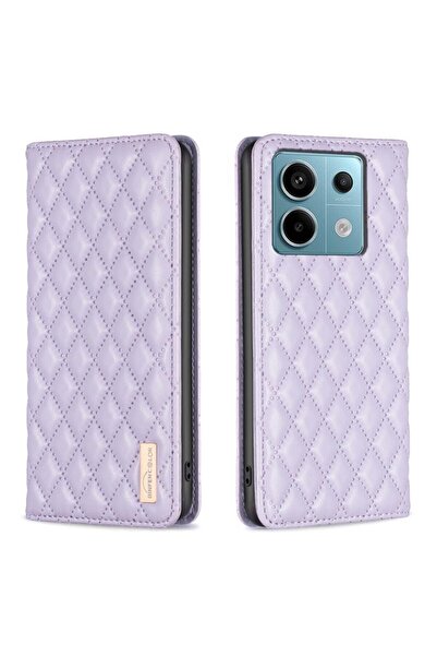 sscase Puff Rhombus Θήκη Βιβλίο Purple (Xiaomi Redmi Note 13 Pro 5G/Poco X6 5G)