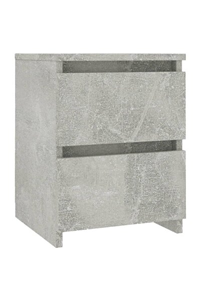 vidaxl Noptieră, gri beton, 30x30x40 cm, lemn prelucrat