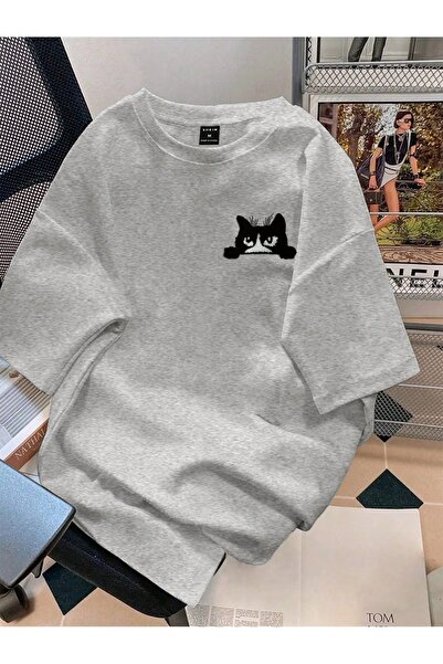 bellanova Unisex Oversize Printed T-Shirt Streetwear Comfortable Fit Daily Pr...