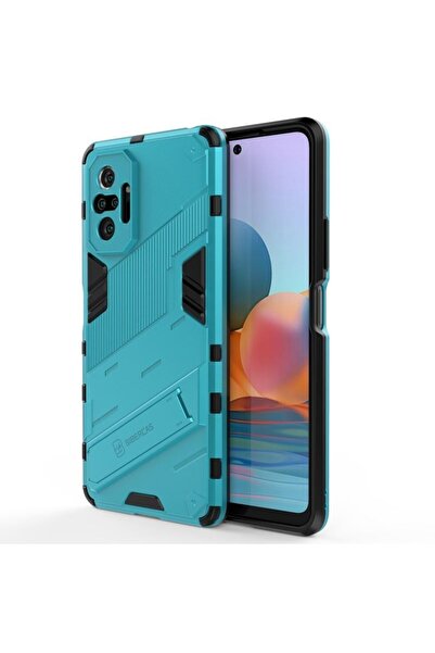 sscase Punk Armor Σκληρή Θήκη με Στήριγμα Baby Blue (Xiaomi Redmi Note 10 Pro)
