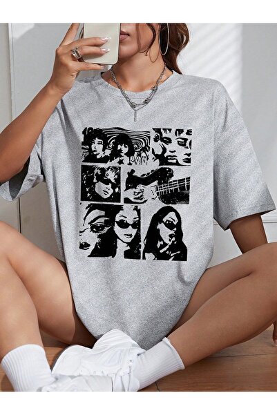 bellanova Unisex Oversize Printed T-Shirt Streetwear Comfortable Fit Daily Pr...