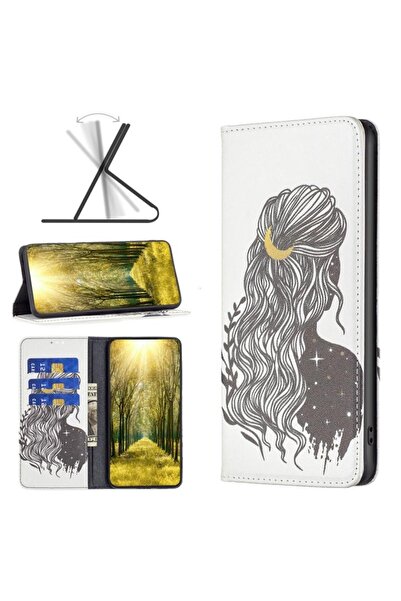 sscase Colored Drawing Θήκη Βιβλίο Girl (Xiaomi Redmi 10 5G)