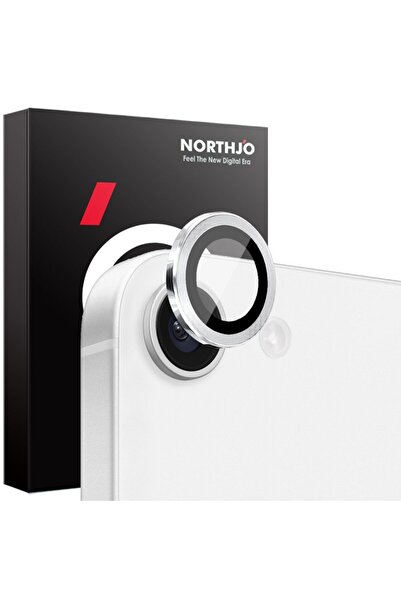 sscase Apple iPhone 16e/17e NORTHJO Κρίκος Προστασίας για Κάμερα Silver