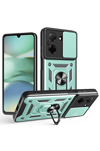 sscase Sliding Camera Σκληρή Θήκη με Δαχτυλίδι Green (Xiaomi Redmi A5 4G/Poco...