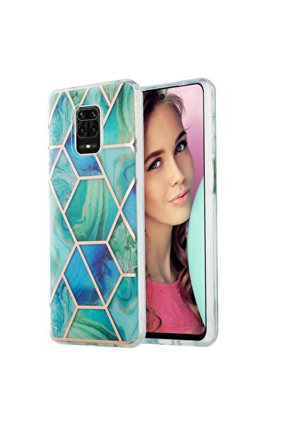 sscase 3D Electroplating Marble Σκληρή θήκη Green (Xiaomi Redmi Note 9S / 9 Pro)