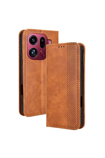sscase Retro Θήκη Βιβλίο Brown (Oppo Find X9 Pro 5G)