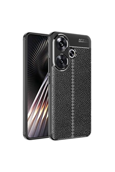 sscase Litchi Texture Θήκη Σιλικόνης Black (Xiaomi Poco F6 5G)