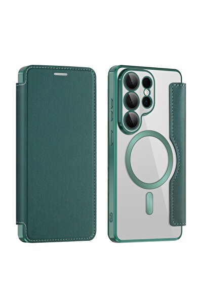 sscase Straight MagSafe Θήκη Βιβλίο Blackish Green (Samsung Galaxy S26 Ultra 5G)