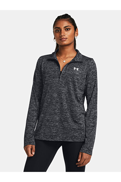 Under Armour Tricou Tech cu jumătate de fermoar - Twist-BLK