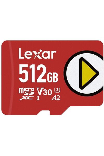 Lexar PLAY Κάρτα μνήμης microSDXC 512GB, UHS-I U3, V30, A2, Class 10
