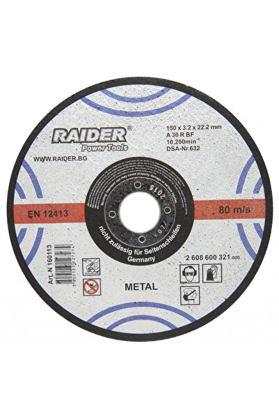 Raider Power Tools Disc pentru taiat metal 150х3.2х22.2mm
