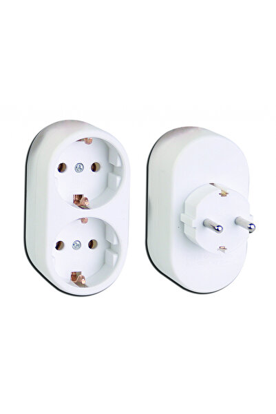MAKALON Priza tip splitter dublu Shuko MK