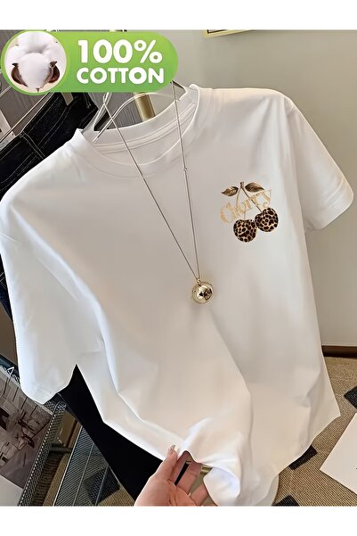 puolikuu Tricou unisex cu croială confortabilă, cu panglică și imprimeu dublu