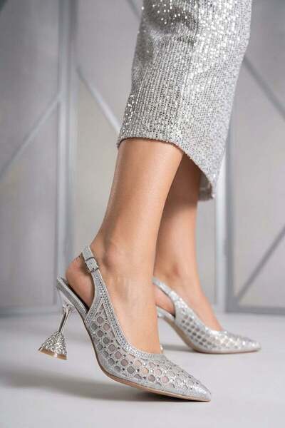 Guja 26Y123 Women's Stoned Evening Dress Shoes Silver