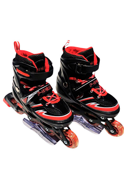 Furkan Toys F-sports Black Seri Siyah/Kırmızı Işıklı Ayarlanabilir (2+2 veya ...