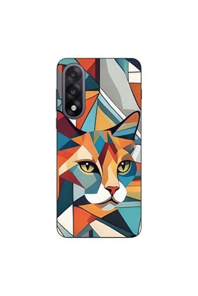 OEM Husa compatibila cu OnePlus Nord 5 Silicon Gel Tpu Model Cubic Cat Art