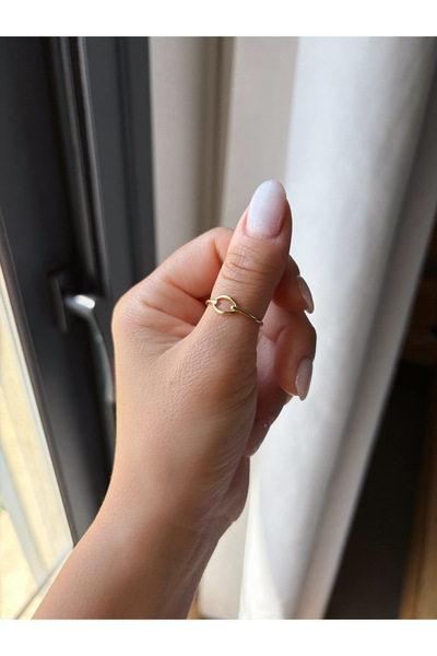 ToffyStore Oval Detailed Ring