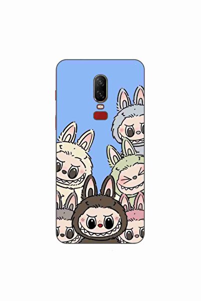 OEM Husa compatibila cu OnePlus 6 Silicon Gel Tpu Model Labubu Pattern Blue