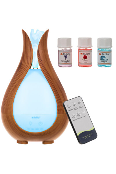Ruhhy 200ml Ultrasonic Aroma Diffuser & Humidifier with LED