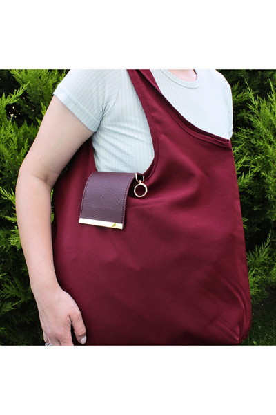 Wibego Will Good Be Foldable Bag Keychain Shopping Bag Women's Shoulder Bag, Beach Bag, Sports Bag Lightweight Portable Water Repellent Daily Use Bag, Foldable Keychain Bag